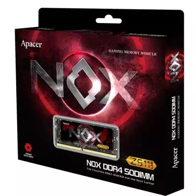 Модуль памяти для ноутбука SoDIMM DDR4 8GB 2400 MHz NOX Series Apacer (ES.08G2T.GEE) - 2 Модуль памяти для ноутбука SoDIMM DDR4 8GB 2400 MHz NOX Series Apacer (ES.08G2T.GEE) - 2