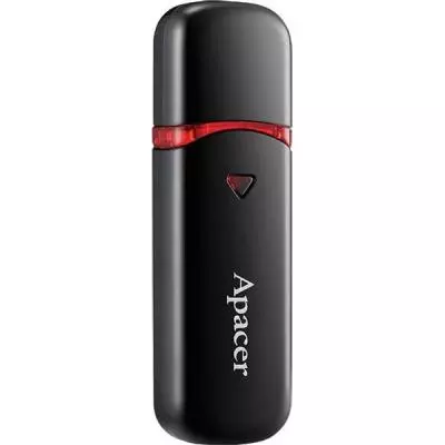 USB флеш накопитель Apacer 8GB AH333 black USB 2.0 (AP8GAH333B-1) - 1