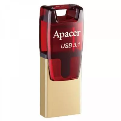 USB флеш накопитель Apacer 16GB AH180 Red USB 3.1 (AP16GAH180R-1) - 2 USB флеш накопитель Apacer 16GB AH180 Red USB 3.1 (AP16GAH180R-1) - 2