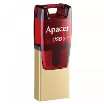 USB флеш накопитель Apacer 16GB AH180 Red USB 3.1 (AP16GAH180R-1)