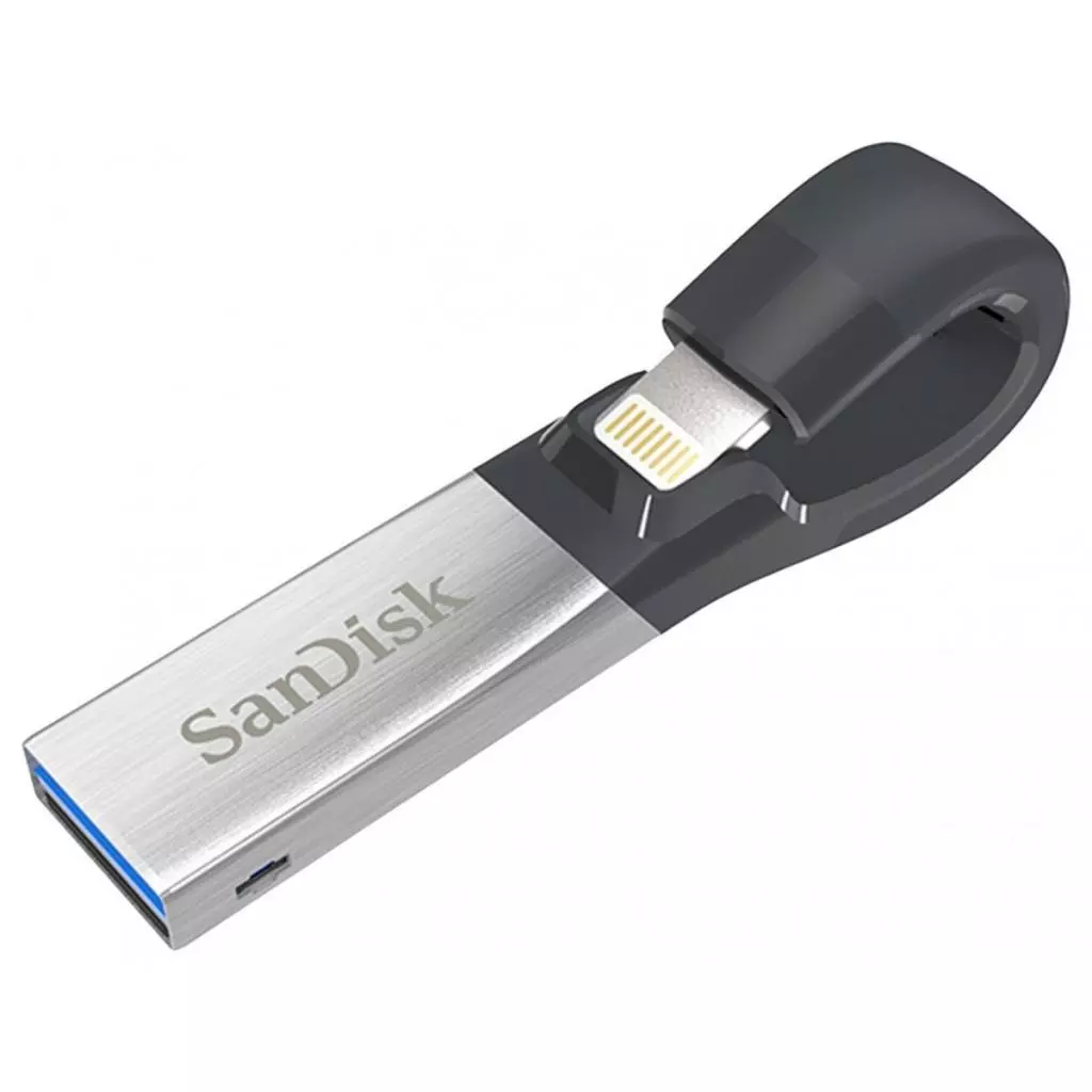 USB флеш накопитель SanDisk 128GB iXpand USB 3.0/Lightning (SDIX30C-128G-GN6NE) - 1