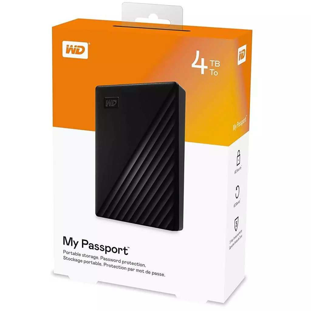 Внешний жесткий диск 2.5" 4TB WD (WDBPKJ0040BBK-WESN) - 5 Внешний жесткий диск 2.5" 4TB WD (WDBPKJ0040BBK-WESN) - 5