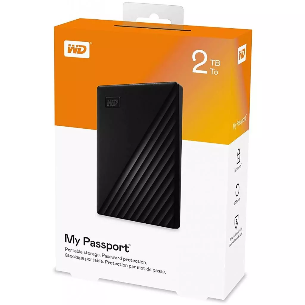 Внешний жесткий диск 2.5" 2TB WD (WDBYVG0020BBK-WESN) - 5 Внешний жесткий диск 2.5" 2TB WD (WDBYVG0020BBK-WESN) - 5