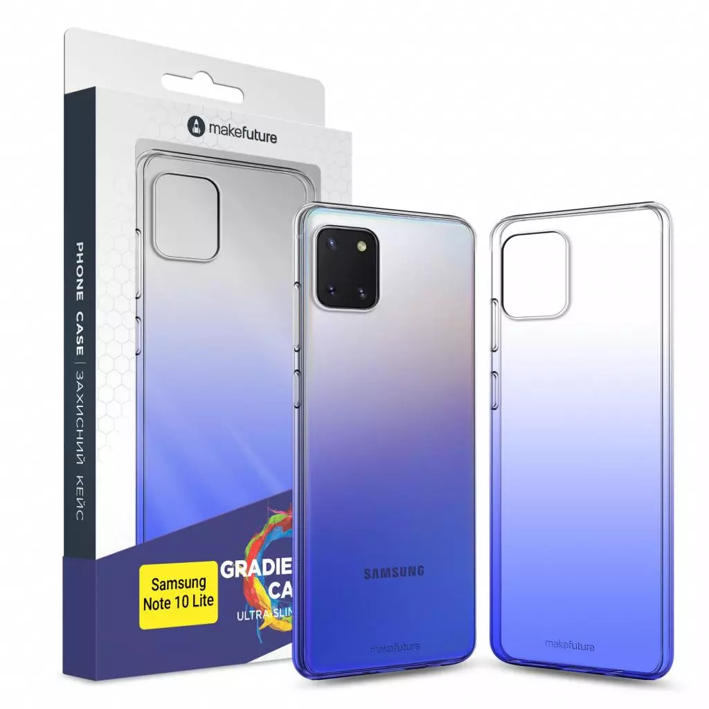 Чехол для моб. телефона MakeFuture Samsung Note 10 Lite Air Gradient (TPU) Blue (MCG-SN10LBL)