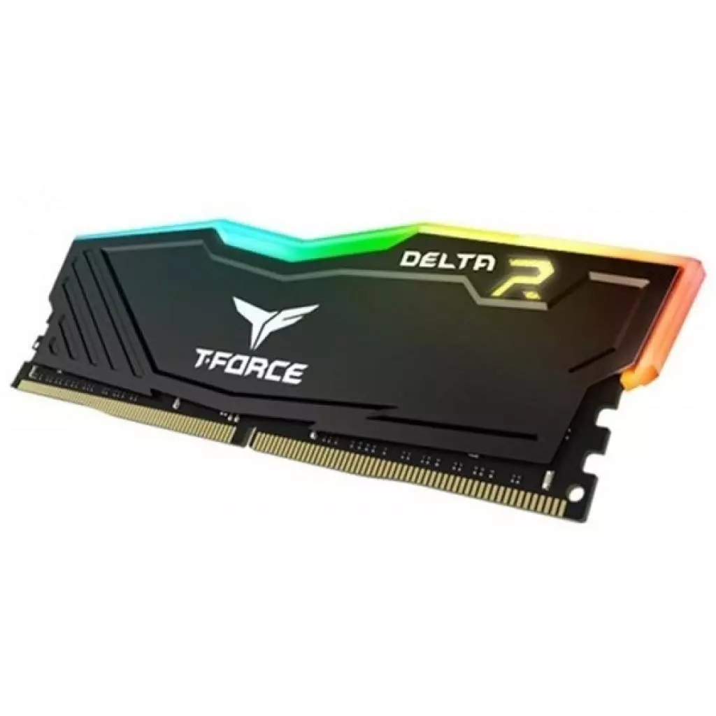 Модуль памяти для компьютера DDR4 8GB 2666 MHz T-Force Delta Black RGB Team (TF3D48G2666HC15B01) - 1 Модуль памяти для компьютера DDR4 8GB 2666 MHz T-Force Delta Black RGB Team (TF3D48G2666HC15B01) - 1
