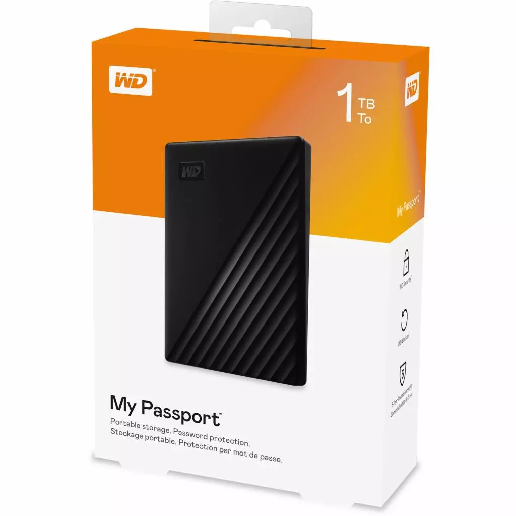 Внешний жесткий диск 2.5" 1TB WD (WDBYVG0010BBK-WESN) - 5 Внешний жесткий диск 2.5" 1TB WD (WDBYVG0010BBK-WESN) - 5