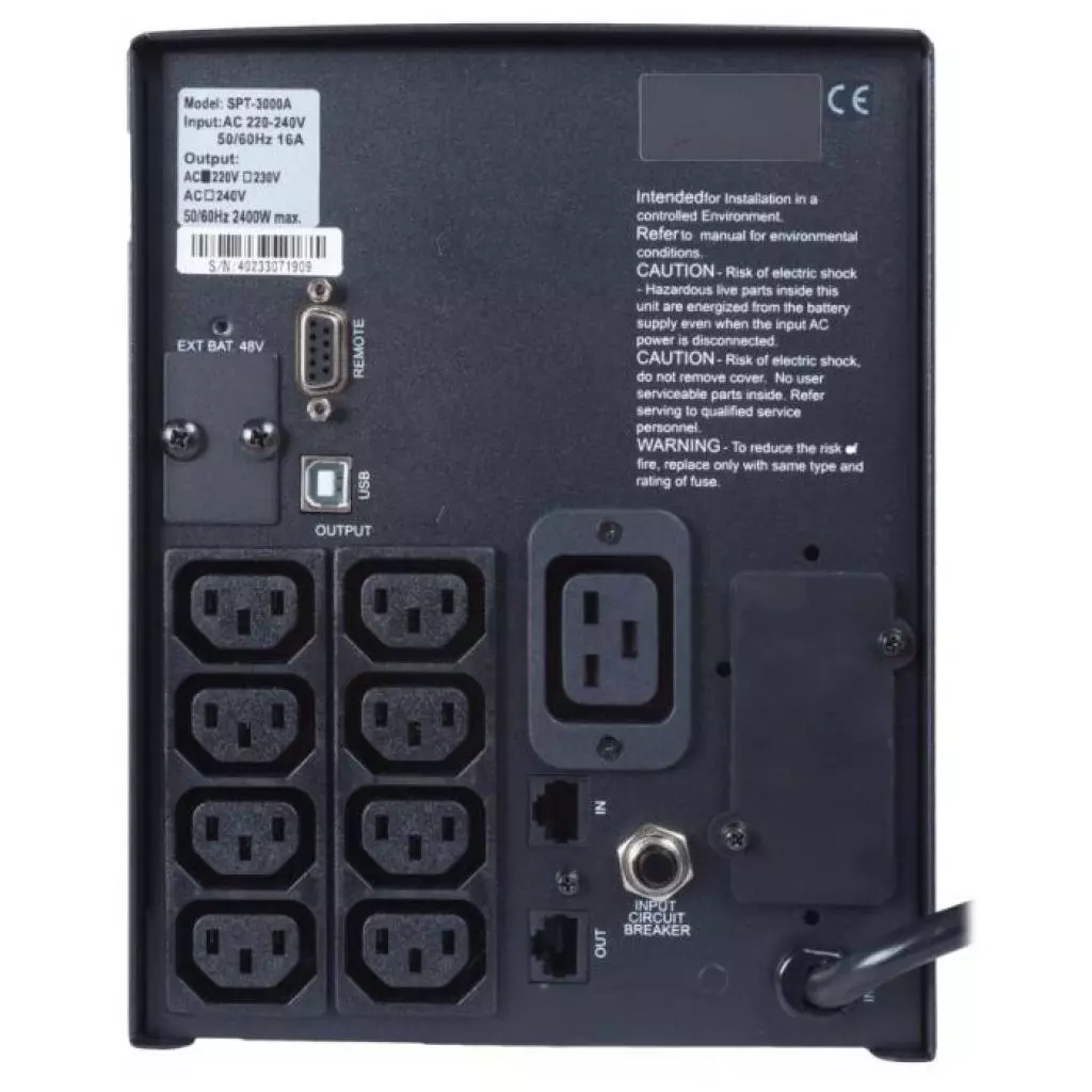 Источник бесперебойного питания Powercom SPT-3000-II LCD Powercom (SPT.3000.II.LCD) - 2 Источник бесперебойного питания Powercom SPT-3000-II LCD Powercom (SPT.3000.II.LCD) - 2