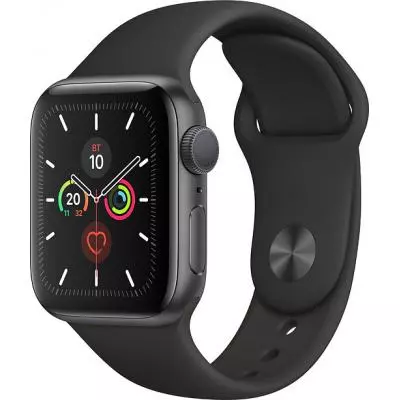Смарт-часы Apple Watch Series 5 GPS, 44mm Space Grey Aluminium Case with Blac (MWVF2GK/A) - 1