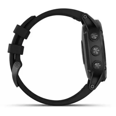 Смарт-часы Garmin Fenix 5 Plus Sapphire Black with Black Silicone (010-01988-79) - 3 Смарт-часы Garmin Fenix 5 Plus Sapphire Black with Black Silicone (010-01988-79) - 3