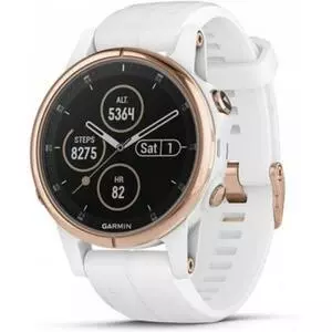 Смарт-часы Garmin Fenix 5S Plus Sapphire Rose Gold with Gold Metal & White Sil (010-01987-11/84)