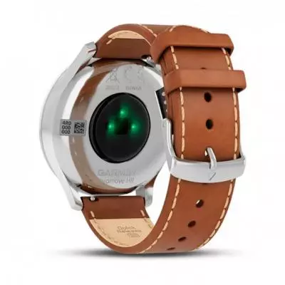 Смарт-часы Garmin Vivomove HR Premium Silver with Tan Italian Leather Band (010-01850-AA) - 4 Смарт-часы Garmin Vivomove HR Premium Silver with Tan Italian Leather Band (010-01850-AA) - 4