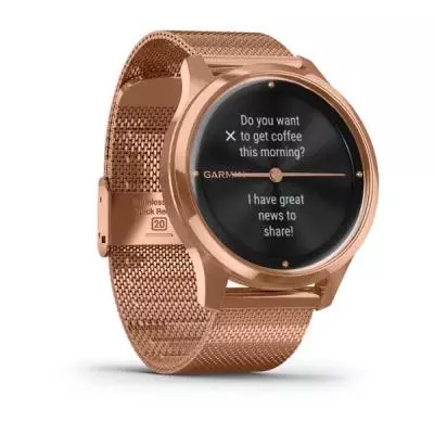 Смарт-часы Garmin Vivomove Luxe 18K Rose Gold PVD Stainless Steel Case with Ro (010-02241-24/04) - 2 Смарт-часы Garmin Vivomove Luxe 18K Rose Gold PVD Stainless Steel Case with Ro (010-02241-24/04) - 2