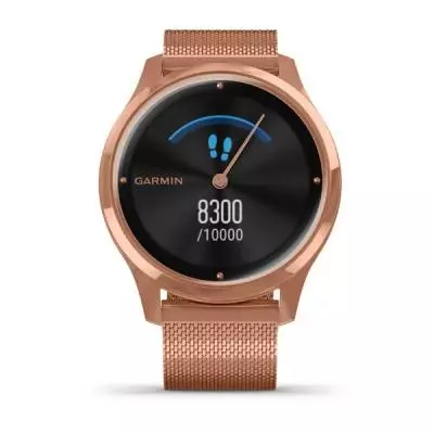 Смарт-часы Garmin Vivomove Luxe 18K Rose Gold PVD Stainless Steel Case with Ro (010-02241-24/04) - 3 Смарт-часы Garmin Vivomove Luxe 18K Rose Gold PVD Stainless Steel Case with Ro (010-02241-24/04) - 3
