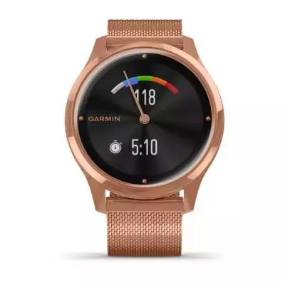 Смарт-часы Garmin Vivomove Luxe 18K Rose Gold PVD Stainless Steel Case with Ro (010-02241-24/04) - 6 Смарт-часы Garmin Vivomove Luxe 18K Rose Gold PVD Stainless Steel Case with Ro (010-02241-24/04) - 6