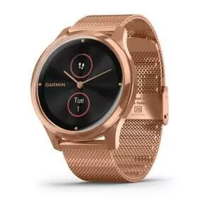 Смарт-часы Garmin Vivomove Luxe 18K Rose Gold PVD Stainless Steel Case with Ro (010-02241-24/04)