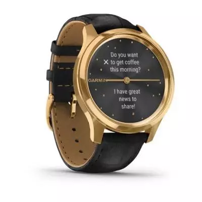 Смарт-часы Garmin Vivomove Luxe 24K Gold PVD Stainless Steel Case with Black E (010-02241-22/02) - 2 Смарт-часы Garmin Vivomove Luxe 24K Gold PVD Stainless Steel Case with Black E (010-02241-22/02) - 2