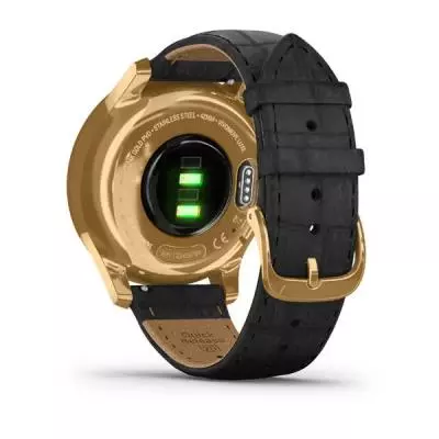 Смарт-часы Garmin Vivomove Luxe 24K Gold PVD Stainless Steel Case with Black E (010-02241-22/02) - 5 Смарт-часы Garmin Vivomove Luxe 24K Gold PVD Stainless Steel Case with Black E (010-02241-22/02) - 5