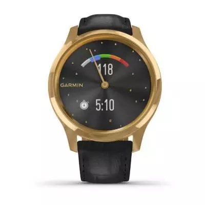 Смарт-часы Garmin Vivomove Luxe 24K Gold PVD Stainless Steel Case with Black E (010-02241-22/02) - 6 Смарт-часы Garmin Vivomove Luxe 24K Gold PVD Stainless Steel Case with Black E (010-02241-22/02) - 6