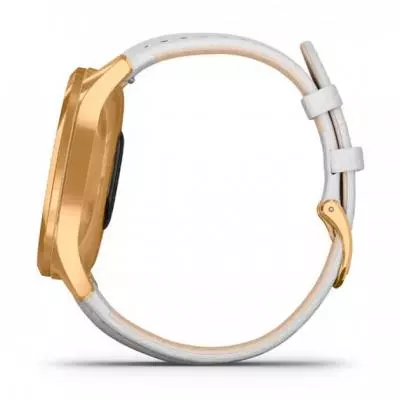 Смарт-часы Garmin Vivomove Luxe 24K Gold PVD Stainless Steel Case with White I (010-02241-08) - 1