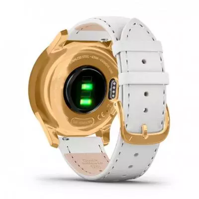 Смарт-часы Garmin Vivomove Luxe 24K Gold PVD Stainless Steel Case with White I (010-02241-08) - 4