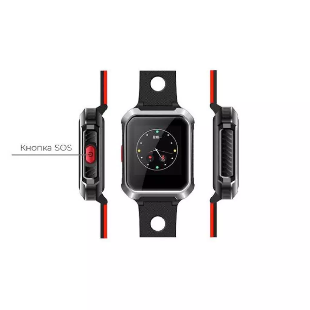 Смарт-часы GoGPS М02 Black Телефон-часы с GPS треккером (M02BK) - 1 Смарт-часы GoGPS М02 Black Телефон-часы с GPS треккером (M02BK) - 1