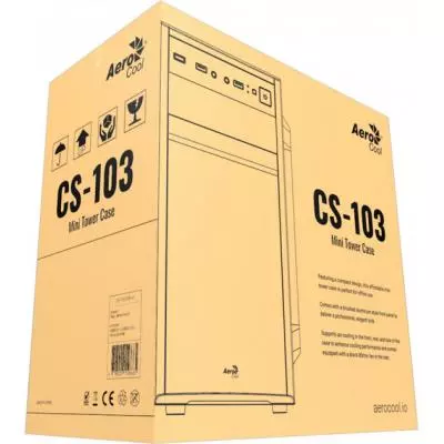 Корпус AeroCool CS-103 Black 450W (CS-103-S-BK-v1 w/450) - 3