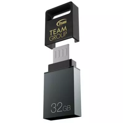 USB флеш накопитель Team 32GB M151 Gray USB 2.0 OTG (TM15132GC01) - 2