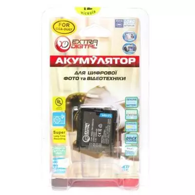 Аккумулятор к фото/видео Extradigital Panasonic VW-VBD070, CGA-DU07 (BDP2581) - 2