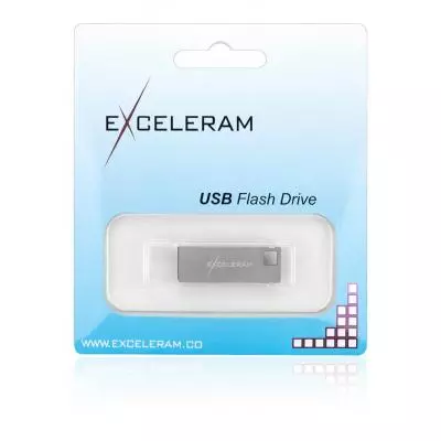 USB флеш накопитель eXceleram 16GB U1 Series Silver USB 2.0 (EXP2U2U1S16) - 5