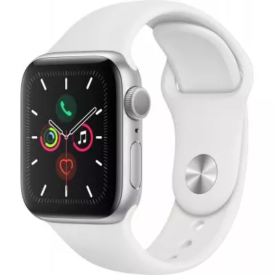 Смарт-часы Apple Watch Series 5 GPS, 44mm Silver Aluminium Case with White Sp (MWVD2GK/A) - 1 Смарт-часы Apple Watch Series 5 GPS, 44mm Silver Aluminium Case with White Sp (MWVD2GK/A) - 1