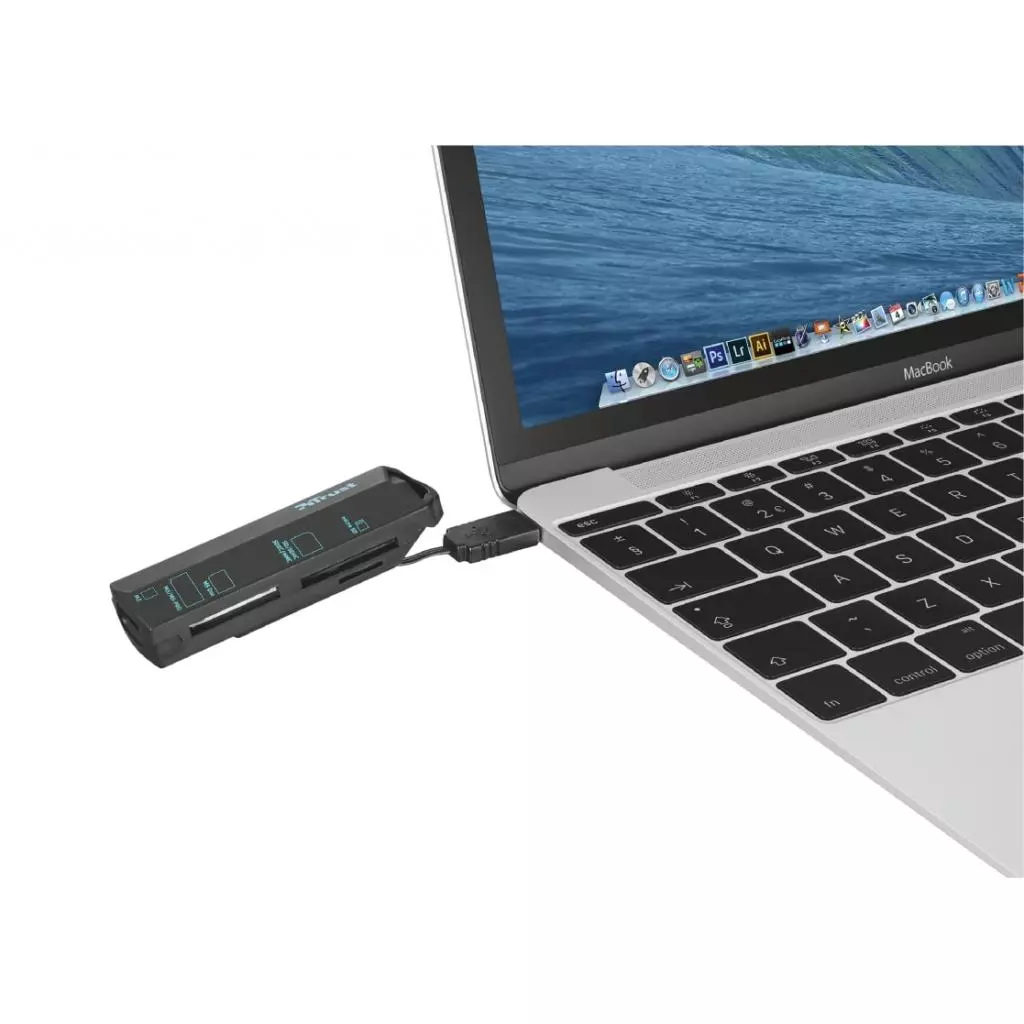 Считыватель флеш-карт Trust USB Type-C BLACK (20968) - 6