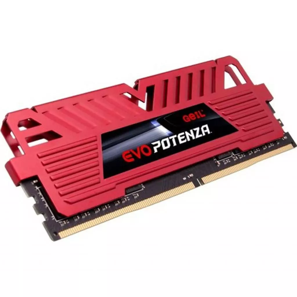 Модуль памяти для компьютера DDR4 8GB 3200 MHz Evo Potenza Red Geil (GPR48GB3200C16ASC) - 1 Модуль памяти для компьютера DDR4 8GB 3200 MHz Evo Potenza Red Geil (GPR48GB3200C16ASC) - 1