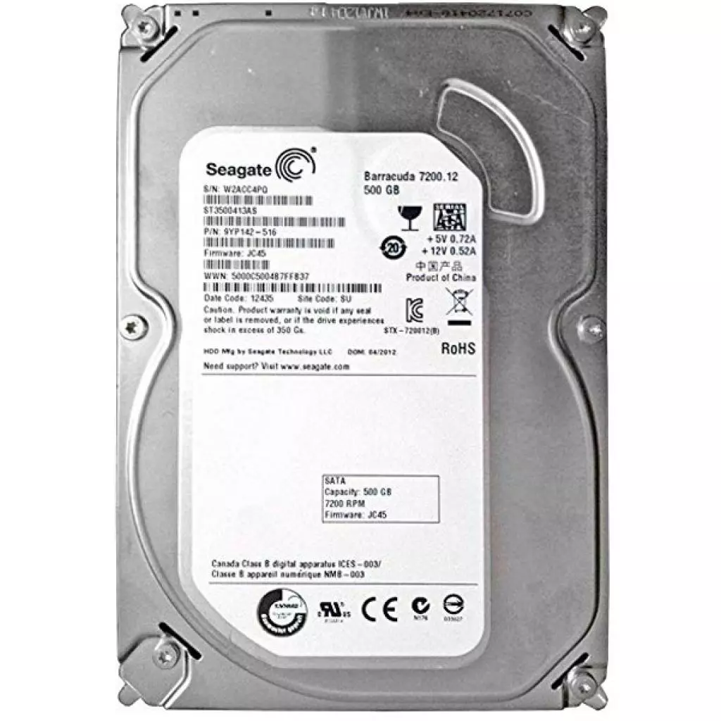 Жесткий диск 3.5"  500GB Seagate (ST3500413AS)