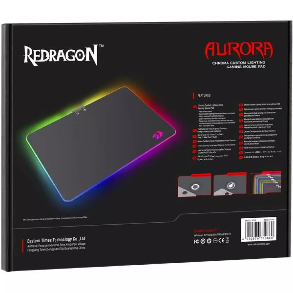 Коврик для мышки Redragon Aurora RGB Speed (75086) - 3 Коврик для мышки Redragon Aurora RGB Speed (75086) - 3
