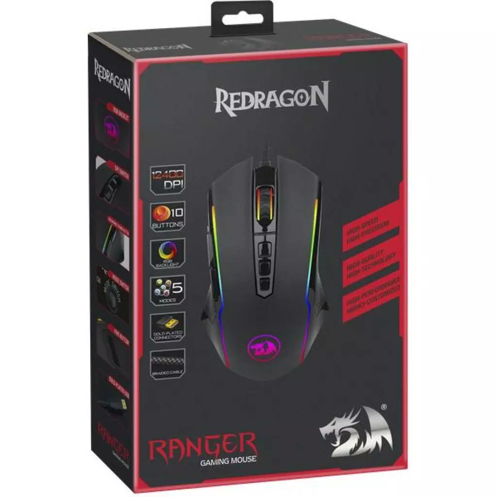 Мышка Redragon Ranger RGB IR USB Black (77423) - 11 Мышка Redragon Ranger RGB IR USB Black (77423) - 11
