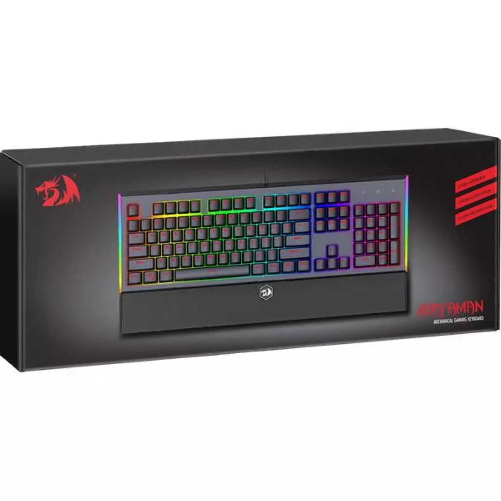 Клавиатура Redragon Aryaman RGB USB Black (75142) - 11