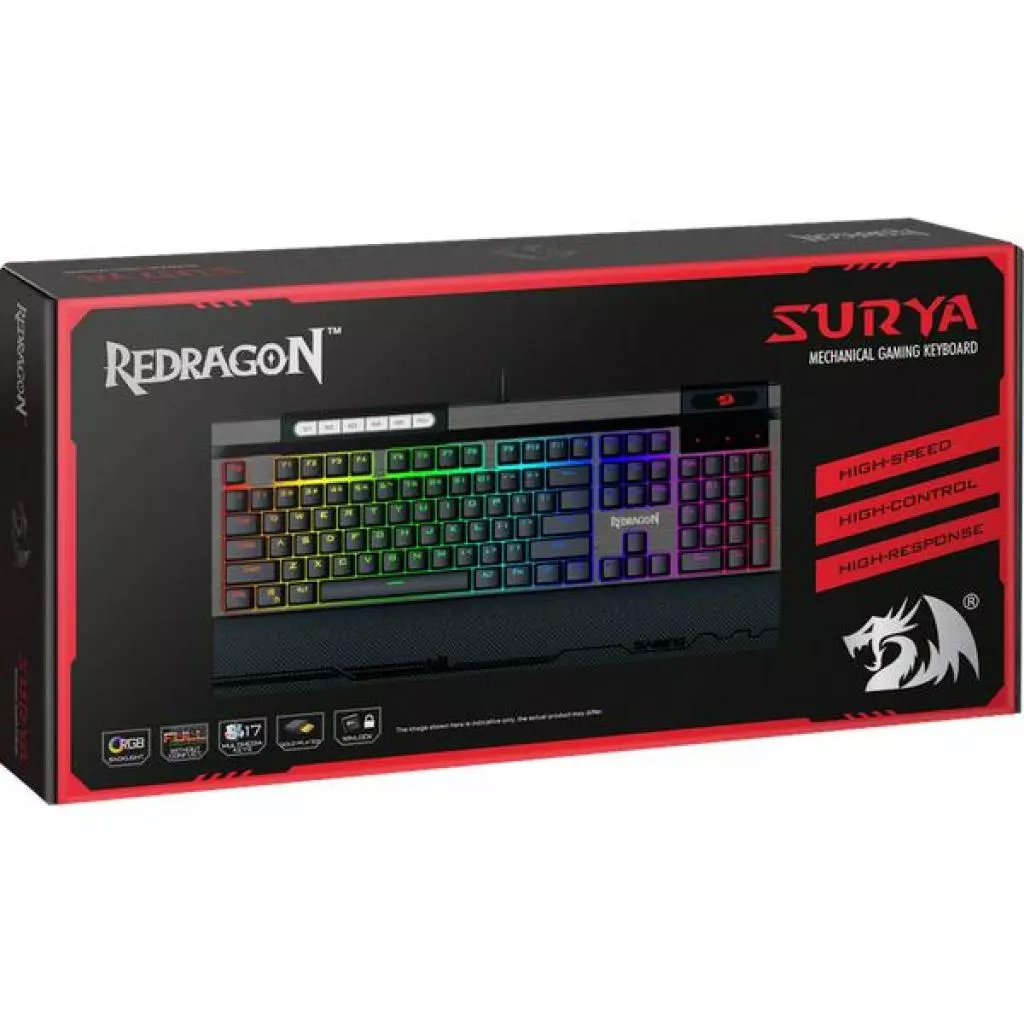 Клавиатура Redragon Surya RGB USB Gray (75061) - 3 Клавиатура Redragon Surya RGB USB Gray (75061) - 3