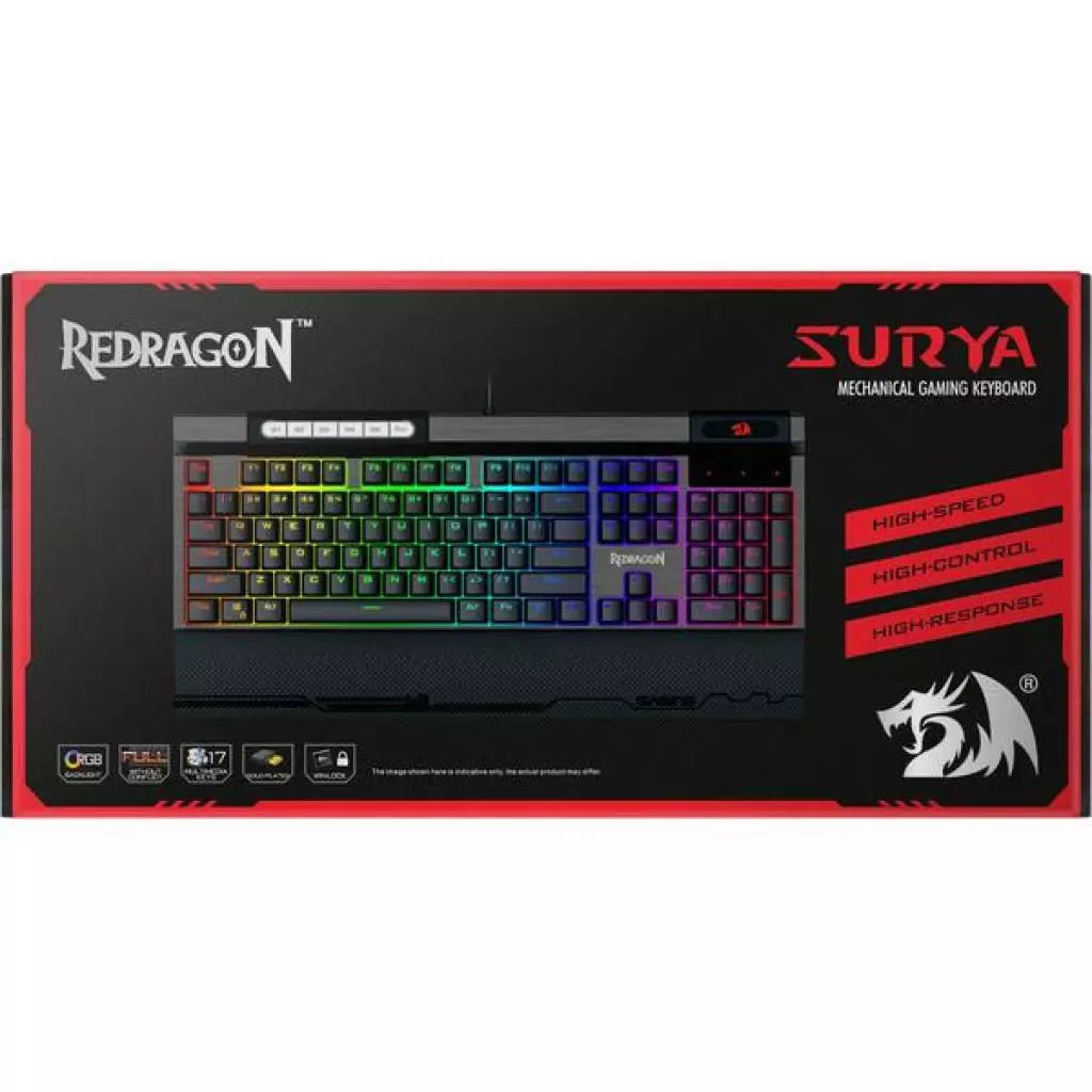 Клавиатура Redragon Surya RGB USB Gray (75061) - 4 Клавиатура Redragon Surya RGB USB Gray (75061) - 4