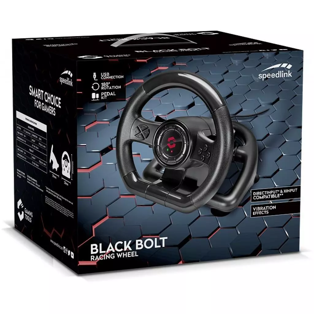 Руль Speedlink Black Bolt PC Black (SL-650300-BK) - 4 Руль Speedlink Black Bolt PC Black (SL-650300-BK) - 4