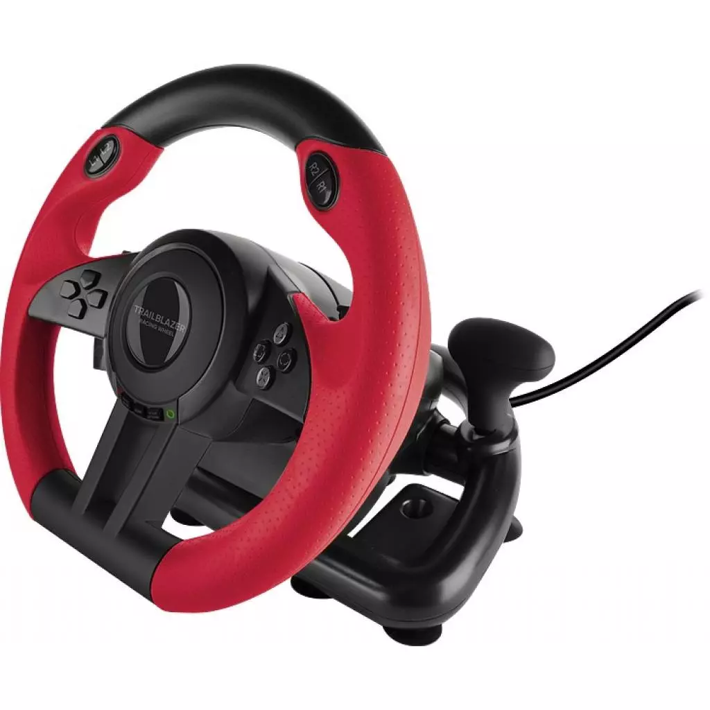 Руль Speedlink Trailblazer Racing Wheel PC/Xbox One/PS3/PS4 Black/Red (SL-450500-BK) - 1 Руль Speedlink Trailblazer Racing Wheel PC/Xbox One/PS3/PS4 Black/Red (SL-450500-BK) - 1