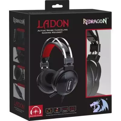 Наушники Redragon Ladon Red-black (75160) - 11 Наушники Redragon Ladon Red-black (75160) - 11