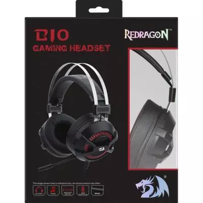 Наушники Redragon Bio Vibration Black-Red (75077) - 3 Наушники Redragon Bio Vibration Black-Red (75077) - 3