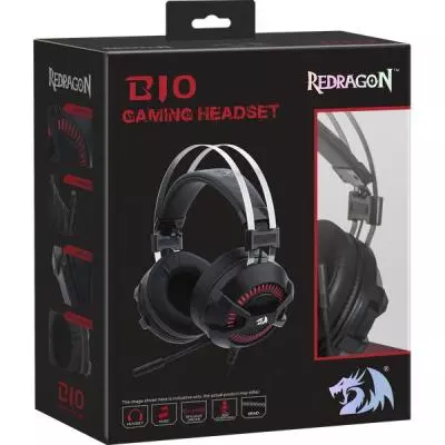 Наушники Redragon Bio Vibration Black-Red (75077) - 11 Наушники Redragon Bio Vibration Black-Red (75077) - 11