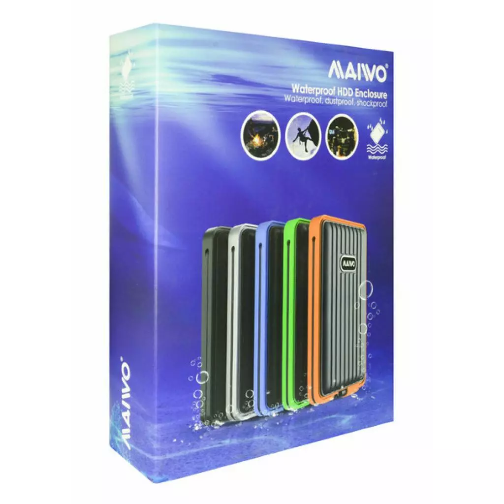 Карман внешний Maiwo для HDD/SSD 2.5" SATA через USB3.1 Type-C (K2529G1 silver) - 8 Карман внешний Maiwo для HDD/SSD 2.5" SATA через USB3.1 Type-C (K2529G1 silver) - 8