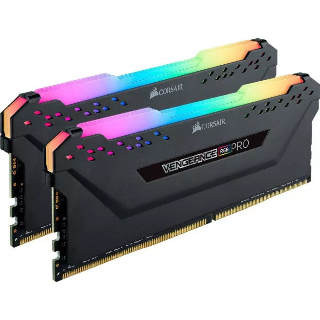 Модуль памяти для компьютера DDR4 32GB (2x16GB) 3200 MHz Vengeance RGB Pro Black Corsair (CMW32GX4M2C3200C16) - 2 Модуль памяти для компьютера DDR4 32GB (2x16GB) 3200 MHz Vengeance RGB Pro Black Corsair (CMW32GX4M2C3200C16) - 2