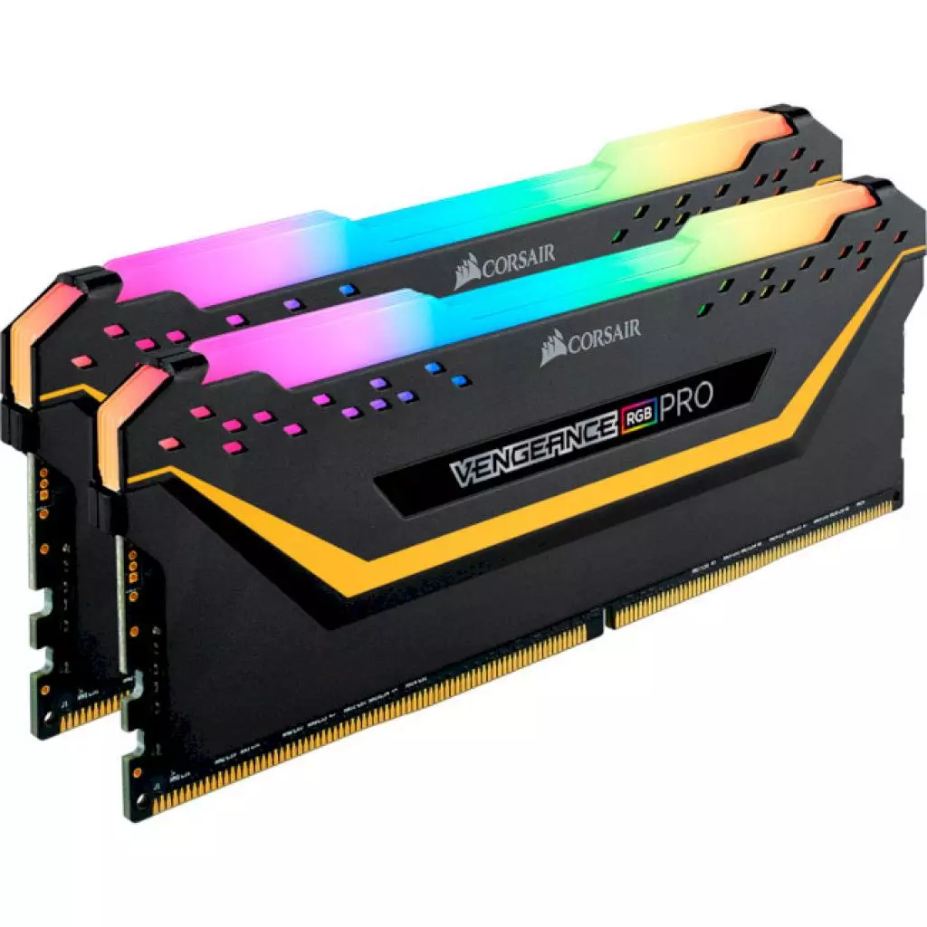 Модуль памяти для компьютера DDR4 16GB (2x8GB) 3200 MHz Vengeance RGB Pro Black Corsair (CMW16GX4M2C3200C16-TUF) - 2 Модуль памяти для компьютера DDR4 16GB (2x8GB) 3200 MHz Vengeance RGB Pro Black Corsair (CMW16GX4M2C3200C16-TUF) - 2