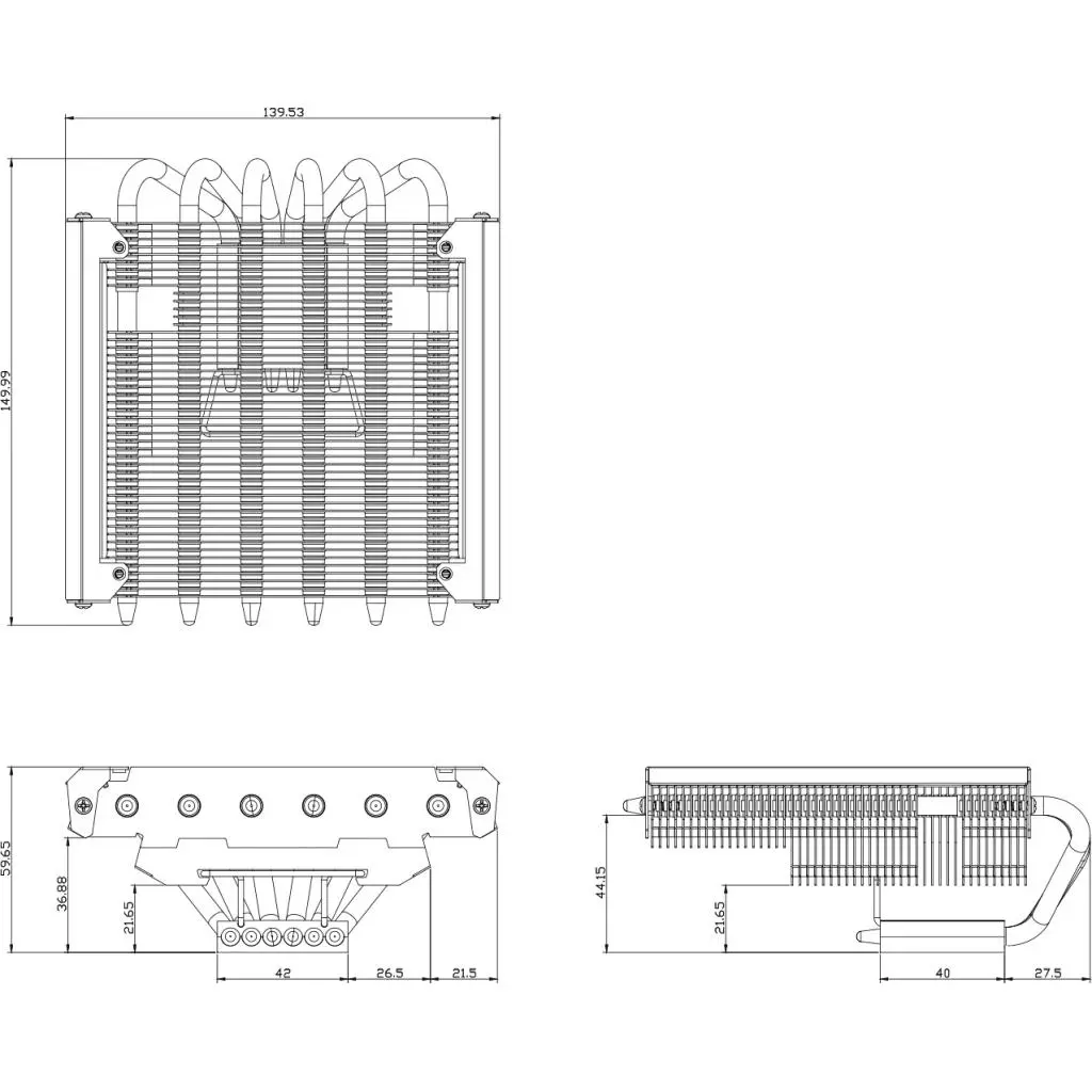 Кулер для процессора Thermalright TR-AXP-200 Muscle - 11