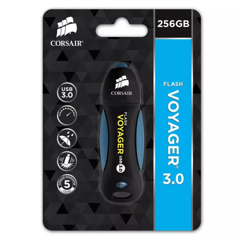 USB флеш накопитель Corsair 256GB Voyager USB 3.0 (CMFVY3A-256GB) - 3 USB флеш накопитель Corsair 256GB Voyager USB 3.0 (CMFVY3A-256GB) - 3