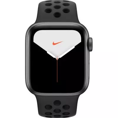 Смарт-часы Apple Watch Nike Series 5 GPS, 44mm Silver Aluminium Case with Pur (MX3W2GK/A)