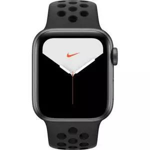 Смарт-часы Apple Watch Nike Series 5 GPS, 44mm Silver Aluminium Case with Pur (MX3W2GK/A)